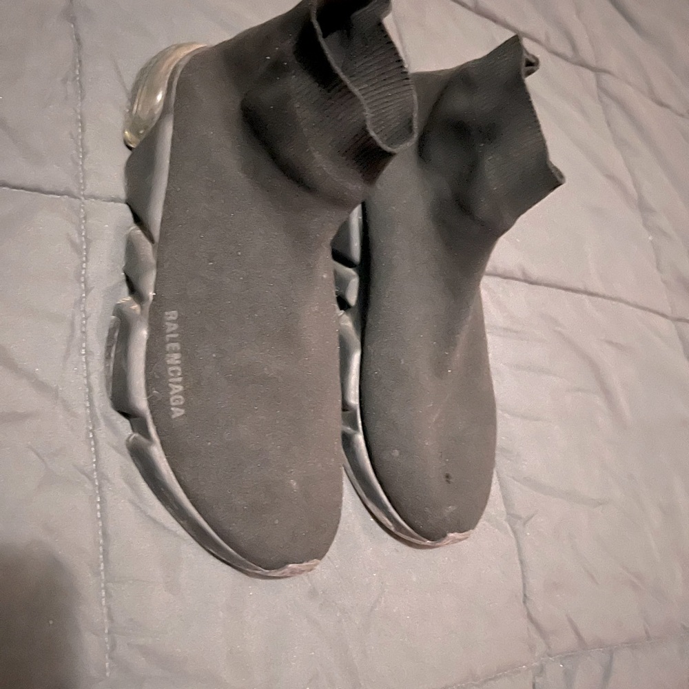 MEN'S SPEED RECYCLED KNIT SNEAKER IN BLACK